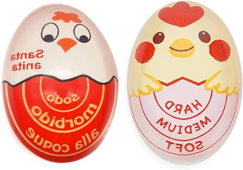 Temporizador de Huevos Temporizador de Huevos de Resina Temporizador Escolar de Huevos cocidos para el hogar Restaurante Paquete de 2