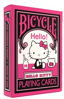 Cykel Hello Kitty spelkort, svart och rosa, 1 däck