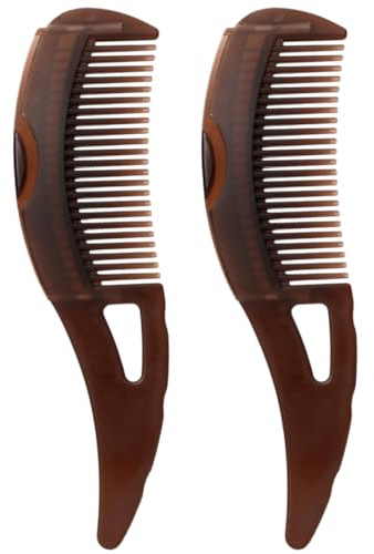 HQRKOTM 2 peinetas para el pelo, peine exfoliante cuero cabelludo, masaje refrescante del cuero cabelludo y elimina la caspa.