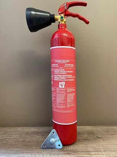 Estintore CO2 capacità 2 kg con staffa di fissaggio standard CE Europa