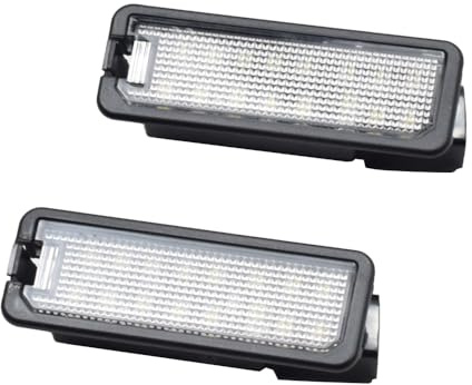 Fouedy Kfz-LED-Kennzeichenbeleuchtung, 12 V, Arbeitsleuchte, Ersatz-Licht für VW Golf 4, 5, 6, 7, 6R, Passat B6, Lupo, Scirocco, Polo