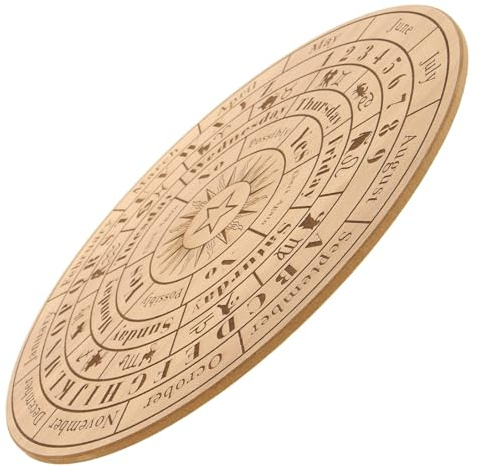 Cabilock Planche de Divination Bois Massif Plateau Pendule Sorcellerie Outil Rituel Polyvalent et Décoration Autel de Taille Importante Naturelle