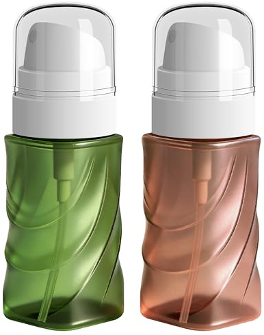 RNOAFMU 2 Pack Small Spray Bottle 2oz/60ml, Travel Size Mini Fine Mist Spray Bottles, Leakproof & Refillable Empty Spray Bottle for Hair, Face, Plant and Cleaning