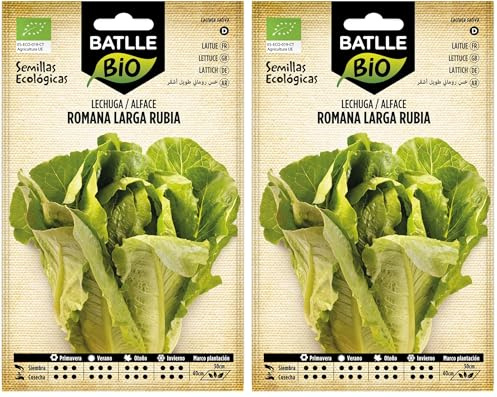 Graines Bio de Batlle - Laitue Romaine Blonde (2g) (Lot de 2)