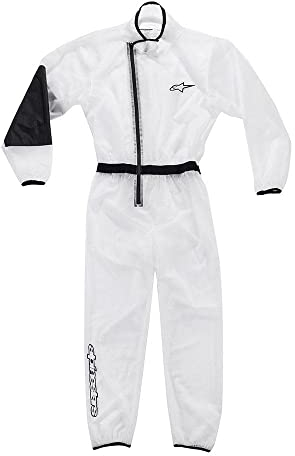 Alpinestars Kart Rain Youth Suit, Regenkombi, Regenbekleidung Kart Herren, Regenanzug für Kartfahren, Langlebiges Wasserdichtes Polyester, Reißverschluss mit Klettverschluss und Stiche Laminierte