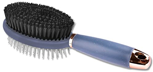 WALDHAUSEN Doppelbürste mit Gelgriff, schwarz