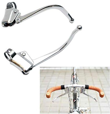 HEREB Levier De Frein De Vélo Ville Rétro Route - Guidon Courbé Bar Pour Pignon Fixe - Poignée De Frein Partie