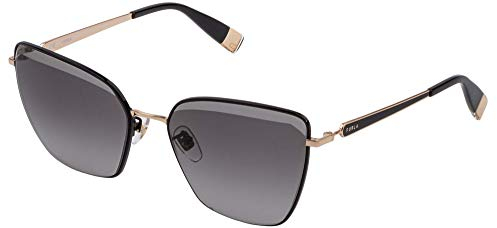 FURLA Damen SFU403N Sonnenbrille, SH.ROSE GOLD W/BLACK PARTS, 59