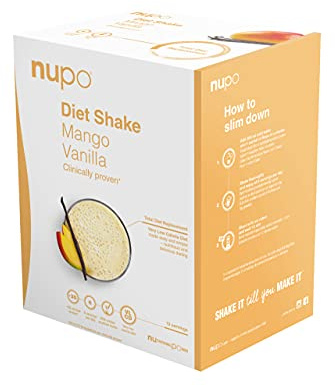 NUPO® Diät shake zum abnehmen Glutenfrei [Mango-Vanille - 12 Portionen] - Abnehm Shake für Frauen & Männer