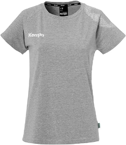 Kempa Herren Core 26 T-Shirt Women Damen Mädchen Handball Sport-Shirt Funktions-Shirt Trikot, Dark Grau Melange, XS EU