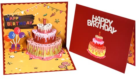 Geburtstagskarte | Pop up Geburtstagskarte Fuer, Geburtstagskarten für Männer, 3D Geburtstagskarte für Familie, Liebhaber, Freunde, Kollegen, Klassenkameraden, Kinder