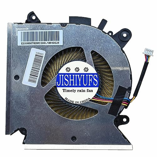 JISHIYUFS Nuevo ventilador de refrigeración de CPU para MSI GF63 Thin GF63 9RCX-818 9SC-066 8SC-030 GF65 Thin 9SEXR-250 9SD-252 9SEXR-249 9SE-013 MS-16R1 MS-16R22 PD00 8 008SH N413 DC5V