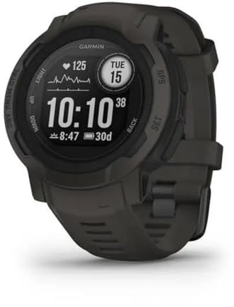 Garmin 010-02626-10 Instinct 2, Rugged Outdoor Watch with GPS, Built for All Elements, Multi-GNSS Support, Tracback Routing and More, graphite (Renewed)