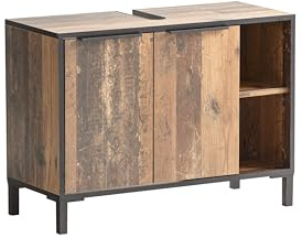 Schildmeyer Waschbeckenunterschrank Jaap 157801, Old Style Dark, 79,8 x 33 x 58,3 cm