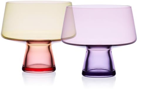 MIKASA Chroma Set di 2 bicchieri da cocktail Martini Cosmopolitan impilabili, 500 ml