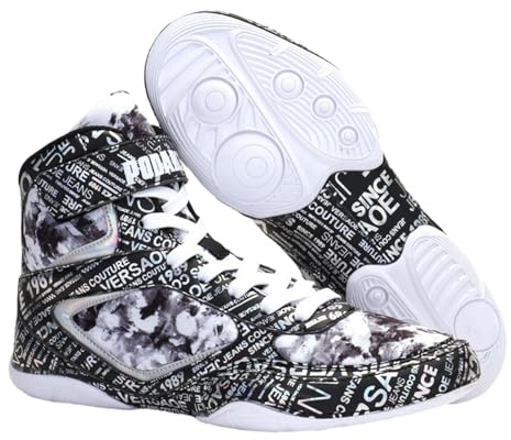 Botas Boxeo Hombre,Zapatos De Lucha Libre Alta,Zapatos De Boxeo De CañA Alta,Antideslizante,A La AbrasióN,Absorber El Sudor,para Deportes De Combate,Wrestling Shoes,Y Levantamiento