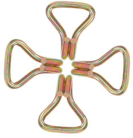 Artibetter 4pcs Heavy Duty Ratchet Hooks Latch Hook Metal for Cargo Fixing Motorcycle Tie down Straps Wall Mounting