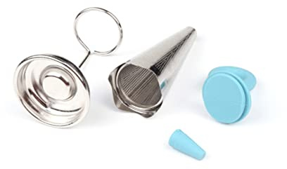 Amosfun Stainless Steel Umbrella Tea Infuser Fine Mesh Tea Strainer Reusable Leaf Filter for