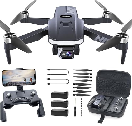 NAFYRE N11 PRO GPS Drohne mit Kamera für Erwachsene 4K UHD, 90 Min lange Flugzeit, lange Kontrollstrecke, Auto Rückkehr, Automatisches Folgen, bürstenloser Motor, 5G FPV RC Quadcopter für Anfänger