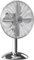 HOMCOM 12 Metal Desk Fan with 3 Speed Settings, Wide-Angled Oscillation, Adjustable Tilt, Portable Table Fan for Bedroom or Home Office, Silver Tone