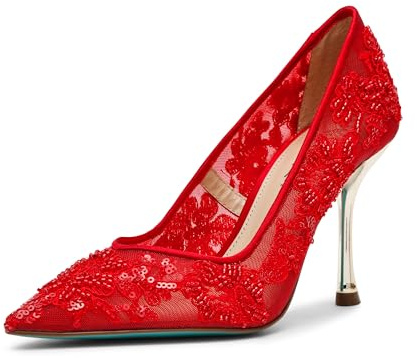 Betsey Johnson Women's SB-Jenii Pump, Red, 10