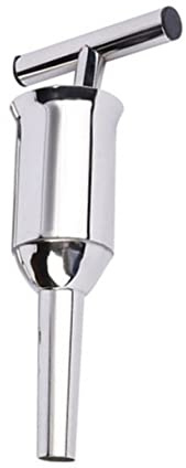 POPETPOP Stainless Steel Sausage Stuffer with Sturdy Sausage Filler Tube Easy to Clean in Kitchen Suitable for Meat Bags