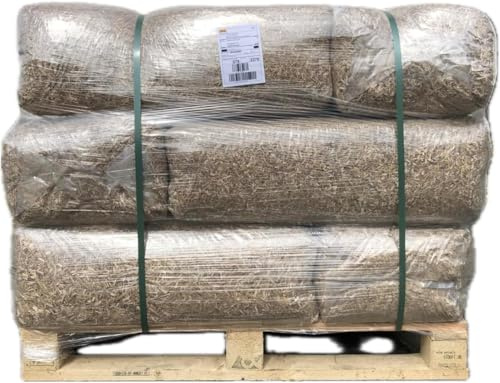 MISCANTHUS WIEDEMANN® | 9X 120 Liter Ballen Bio Miscanthus Gartenmulch | Umweltfreundlicher Mulch für Gartenbeete und Gartengestaltung | Alternative zu Rindenmulch und Hackschnitzel