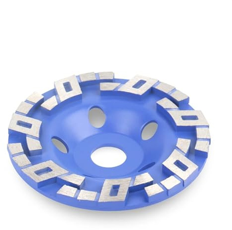 Disco Desbaste Hormigon,Disco Radial Madera Disco pulidor de Muela de Diamante de 125mm y 5 pulgadas, taza Uso apto para tallar, forma de cuenco, hormigón, granito, piedra, herramientas eléctricas de