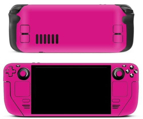 Rich Red Steam Deck - Vibrant Red Protective Vinyl Decal For Handheld Gaming Consoles red-0747