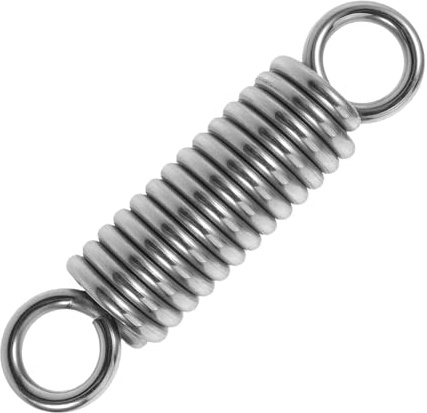CLISPEED Muelles para Columpio de Porche 6Mm de Grosor y 150Mm de Largo Resorte Amortiguador de Acero Inoxidable 304 para Sillas Colgantes y Hamacas Suspensión Resistente y Absorción de