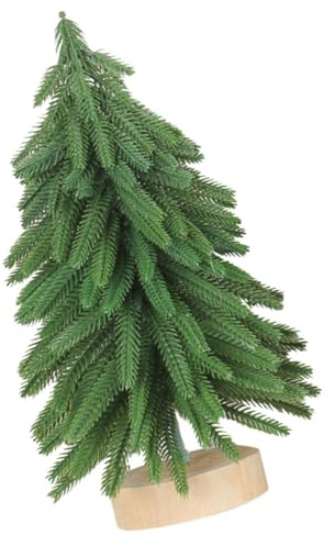 TOYANDONA Mini-Weihnachtsbaum aus Holz Kleiner Tannenbaum für Tischdeko Weihnachtsbaumdeko für Zuhause und Geschäft Festtagsdeko für Fenster und Möbel