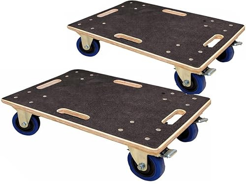 (2er-Set) Möbelroller/Transporthilfe | 60 × 40 cm | je 500 kg | Kompakt, stabil, bodenschonend – für schwere Lasten.