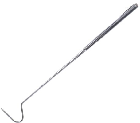 Hameçon 68cm Rétractable en Acier Inoxydable Serpent pour Reptiles | Tige Télescopique, Tête Bec de Canard, Manipulation Douce, Usage Extérieur, pour Petits Serpents