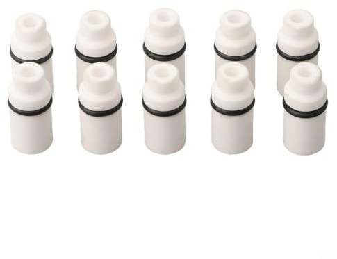 RichVibe 10PCS Portable Sandblaster Tips Earthenware Nozzles for Stain Removal - Low Pressure Machine Parts 160BAR 25x12mm
