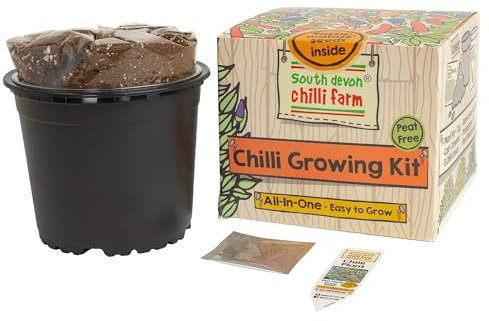 South Devon Chilli Farm | Indoor Chilli Growing Kit from The Chilli Experts – Grow Your Own Chilli Seeds – Grow Your Favourite Chillis
