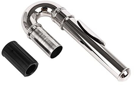 Lovermusic Silver Joint Diameter 0.79inch Nickel-plated Flute Curved Head Joint Musical Accessories