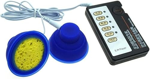 Elektroschock Brustwarzen Vergrößerung SM Bondage Nippel Saugnapf Massage Nippelpumpe Fetisch Elektrostimulation Reizstromgerät Klitoris Stimulator SM Elektrische Extrem Sexspielzeug für Männer
