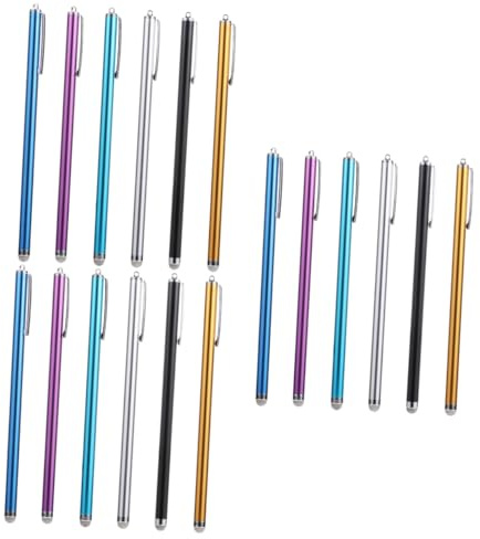 Gadpiparty 18stücke Universaler Sensitivitäts-Stylus Pen Für Touchscreen-geräte Kratzfester Leichter Eingabestift Für Tablets Und Smartphones Lösung Für Präzises Zeichnen Und