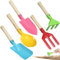 1 Set Kindergartengeräte Mit Schaufel Rechen Kleine Gartenschaufel Metall-Kindergartenset