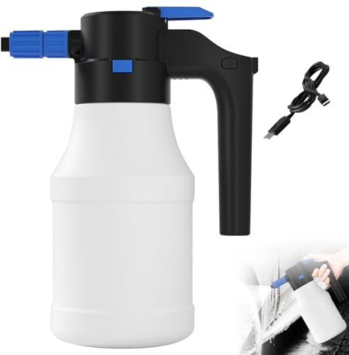 Spruzzatore di schiuma per auto Spruzzatore di schiuma elettrico portatile da 1,5 litri Tipo C PP Spruzzatore di schiuma PE Ricaricabile senza fili Flacone spray di schiuma ad alta pressione per la pu