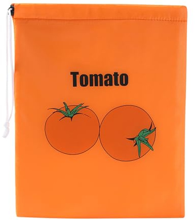 Lettuce Storage Container - Lettuce Keeper Refrigerator, Fresh Tomato Keeper for Refrigerator, Fresh Tomato Keeper for - Produce Pouch with Drawstring for Home, Kitchen, Camping