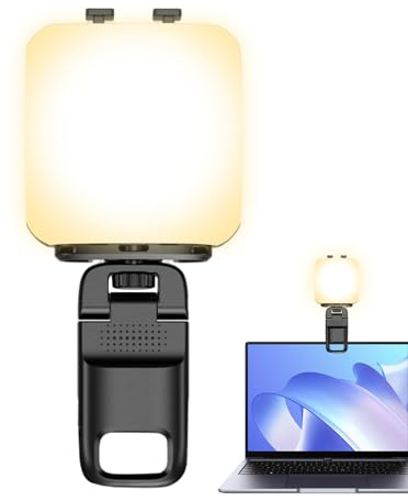 Light for Phone - Video Light with 3 Colors Lighting and RGB Mode,Rechargeable Clip on Lamp for Travel Conference Video Recording Selfie Camera Laptop Tablet Filming