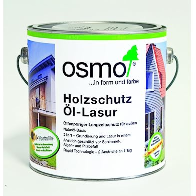OSMO Holzschutz Öl-Lasur Vergrauungslasur 2,5 L Farbe 906 Perlgrau