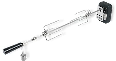 MOESTA-BBQ 10565 Rotisserie-Set für Smokin' PizzaRing - Elektrischer Spießdreher für Kugelgrill 67 cm, 230V Motor