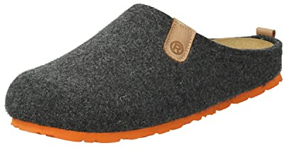 Rohde Herren, Männer, Pantoletten, Hausschuhe,Wechselfußbett,sommerclogs,Clogs,Hausschuhe,Schlupfschuhe,schluepfschuhe,ANTHRAZIT,42 EU / 8 UK