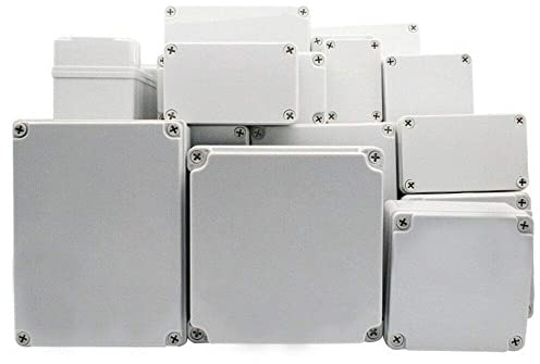 Supertool Project Box, ABS Plastic Cover IP67 Waterproof Electronic Junction Box for DIY Instrument (1 Piece), Light Grey (250 x 150 x 100mm)