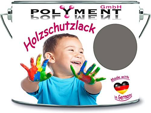 5 Liter Holzschutzlack Holzlack Holzlasur wetterbeständiger Langzeitschutz Wetterschutzfarbe Holzschutzfarbe (RAL 7039 Quarzgrau)