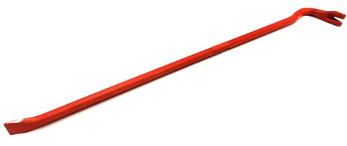 Tradineur - Pata de cabra de hierro 76 cm de longitud, palanca de encofrador, pie de cabra, quitaclavos, herramienta sacaclavos, desencofrador, grosor 18 mm