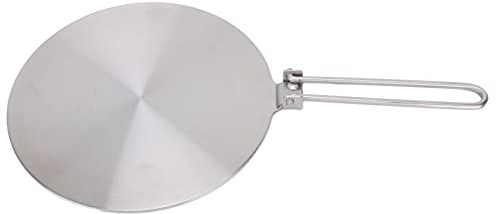 Qcwwy 9,45 Zoll Wärmediffusor Edelstahl Induktionsdiffusor Platte Herd Wärmeübertragung Runde Platte Elektrischer Gasherd Elektrischer Induktionsadapter(19.5cm / 7.7in)
