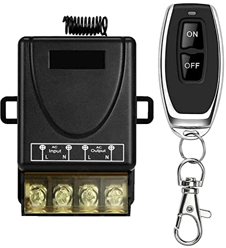 DieseRC 433Mhz Wireless Remote Control Radio Control Switch AC 240V/220V 30A Relay Receiver with 1 Transmitter for Light Water Pump Household Appliances Farm irrigation and Electrical Equipment